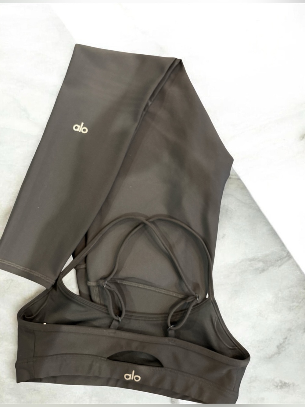 7/8 High-Waist Airlift Legging & Airlift Intrigue Bra Size XS Color Anthracite
